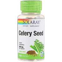 Антиоксидант Solaray Celery Seed 505 mg 100 Veg Caps SOR-01154 VK, код: 7519051