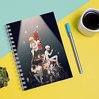 Скетчбук Sketchbook блокнот для рисования с принтом The Promised Neverland - Обещанный Неверленд 8 А3 Кавун 48