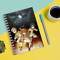 Скетчбук Sketchbook блокнот для рисования с принтом The Promised Neverland - Обещанный Неверленд 13 А3 Кавун