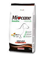 Корм Morando MioCane Mini Sensitive Salmon Monoprotein сухий із лососем для дорослих собак дрібних порід 1.5 кг