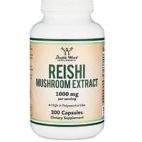 Грибной комплекс Double Wood Supplements Reishi Mushroom Extract 1000 mg 2 caps per serving 300 Caps z115-2024