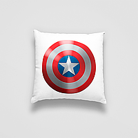 Подушка декоративная с принтом "Captain America. Капитан Америка" Push IT Белый Кавун П000750 z117-2024