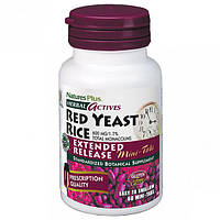 Красный рис Nature's Plus Herbal Actives, Red Yeast Rice 600 mg 60 Mini Tabs TO, код: 7518085