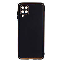 Чехол Leather Case Gold with Frame для Samsung Galaxy A12 A125 Black SN, код: 8097168
