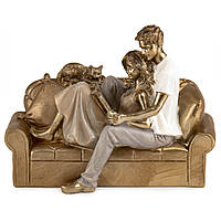 Фігурка декоративна Lefard Soulful evening 22x17x11 cm Золотистий (AL186622) IN, код: 7887654