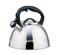 Чайник из нержавеющей стали со свистком 3,5 л Bohmann BH-7617-35 GG, код: 8325357