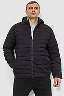 Куртка мужская демисезонная с капюшоном черный 214R8891 Ager M z117-2024