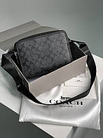 Coach Charter Signature Coated Canvas Crossbody 24 Bag - Ji/Charcoal 23 х 16.5 х 8 см Отличное качество