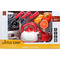 Плита на батарейках Little Chef с продуктами и посудой MIC (BC9004) z117-2024