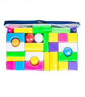 Детский конструктор в сумке BAMSIC Строитель 3 62 х 8,5 х 41 см Разноцветный (31095) UP, код: 7893096