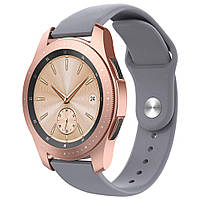 Ремешок BeWatch силиконовый для Samsung Galaxy Watch 42 мм Серый (1010304) QT, код: 715174