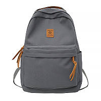 Рюкзак Lesko 81227 Gray 20L с карманом для ноутбука подростковый серый (11996-66770) z117-2024