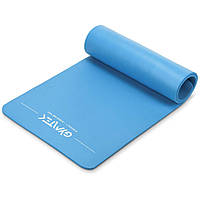 Коврик (мат) для йоги и фитнеса Gymtek NBR 1 см голубой DH, код: 7718977