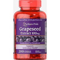 Антиоксидант Puritan's Pride Grapeseed Extract 100 mg 200 Caps NX, код: 7518841