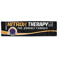 Комплекс до тренировки BioTechUSA Nitrox Therapy 17 g 1 servings Blue Grape XN, код: 7519891