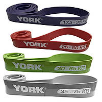 Набор резинок для фитнеса York Fitness 17,5 - 65 кг 4 шт z117-2024