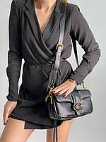 Coach Pillow Tabby 26 Leather Shoulder Bag Black 26 х 14 х 8 см Отличное качество