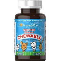 Вітамінно-мінеральний комплекс Puritan's Pride Pre-Vites Childres Multivitamin 100 Chewable BM, код: 7518896