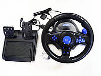 Руль с педалями OPT-TOP 3 в1 Vibration Steering wheel для приставки PS2 / PS3 / PC (1756374628) z117-2024