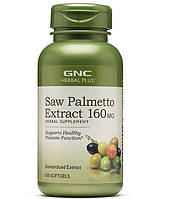 Экстракты ягод сереноа GNC Herbal Plus Saw Palmetto Extract 160 mg 100 Caps QT, код: 7719604