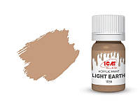 Краска акриловая светлая земля полуматовая ICM 1056