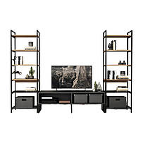 Стенка в гостиную I loft you 190х270х32 см Черный (2024585498) z117-2024