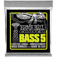 Струни для бас-гітари Ernie Ball 3836 Coated Regular Slinky 5-String Bass Strings 45 130 UP, код: 6838975