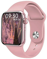 Смарт-часы Smart Watch GS8 Мах 45 mm украинское меню с функцией звонка Матовые розовые (1756375748) z117-2024