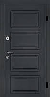 Двери входные в квартиру Женева двухцветная Ваш ВиД Серая структура /Белая текстура 860,960х2050х76