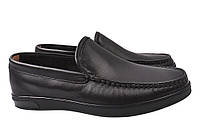 Туфлі чоловічі з натуральної шкіри, на низькому ходу, колір чорний, Lido Marinozi 215-21 22DT IN, код: 7466629