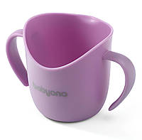 Чашка - поилка тренировочная с ручками BabyOno от 6 месяцев 120 мл Фиолетовый