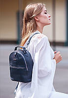 Кожаный женский Мини-рюкзак Kylie Синий BlankNote TR, код: 8132116
