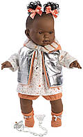 Кукла плачущая Llorens Николь 42 см с оранжевыми бантиками IR78156 BM, код: 8366819