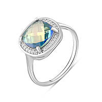 Серебряное кольцо SilverBreeze с мистик топазом 3.316ct (2100034) 18.5 DS, код: 8023789