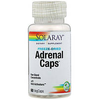 Комплекс для профілактики надниркових залоз Solaray Adrenal Caps 60 Veg Caps SOR-05100 IN, код: 7519018