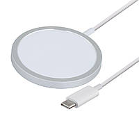 Беспроводное зарядное устройство XO MagSafe USB C iPhone 12 15W Белый BK, код: 6602034
