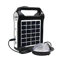 Портативная система освещения Easy Power EP-035 Фонарь с солнечной панелью + LED лампа 2400 m GG, код: 8033184