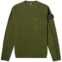 Свитер Stone Island 504A2 Shadow Project Ultra Twisted Crew Knit Green XL z117-2024