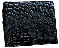 Зажим для купюр денег из натуральной кожи крокодила Ekzotic Leather Черный (сс04) z118-2024