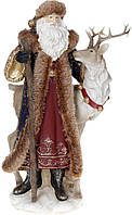 Декоративная фигурка Олень с Сантой 38.5 см Bona DP113889 BM, код: 7431257