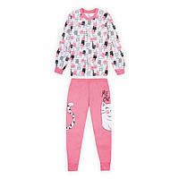 Пижама детская хлопковая для девочки GABBI PGD-21-10 Cat Розовый на рост 122 (12994) z117-2024