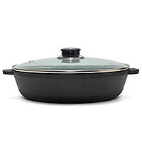 Сковорода универсальная Brizoll Monolith M2860U-6 28х6 см черная Отличное качество
