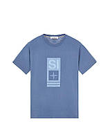 Футболка Stone Island 2NS92 Abbreviation One Print T-Shirt Avio Blue L z118-2024