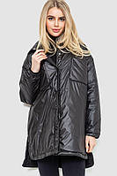 Куртка женская демисезонная свободного кроя черный 235R7858 Ager M z117-2024