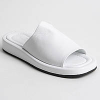 Шлепанцы женские кожаные 340397 р.36 (23,5) Fashion Белый IN, код: 8185124