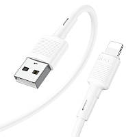 Кабель Hoco X83 USB - Lightning PVC 2.4A USB на Apple 1.0 м 3.28ft White GG, код: 7812774