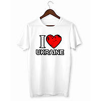 Футболка с принтом Арбуз I love Ukraine XS GM, код: 8240504