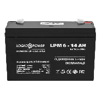 Аккумулятор AGM LogicPower LPM 6-14 AH GG, код: 7397190