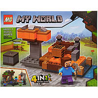 Конструктор Minecraft Bambi 64001-1 105 деталей Вид 1 FT, код: 8262667