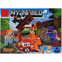 Детский Конструктор MINECRAFT Bambi 98322-04 182 детали FT, код: 8453442